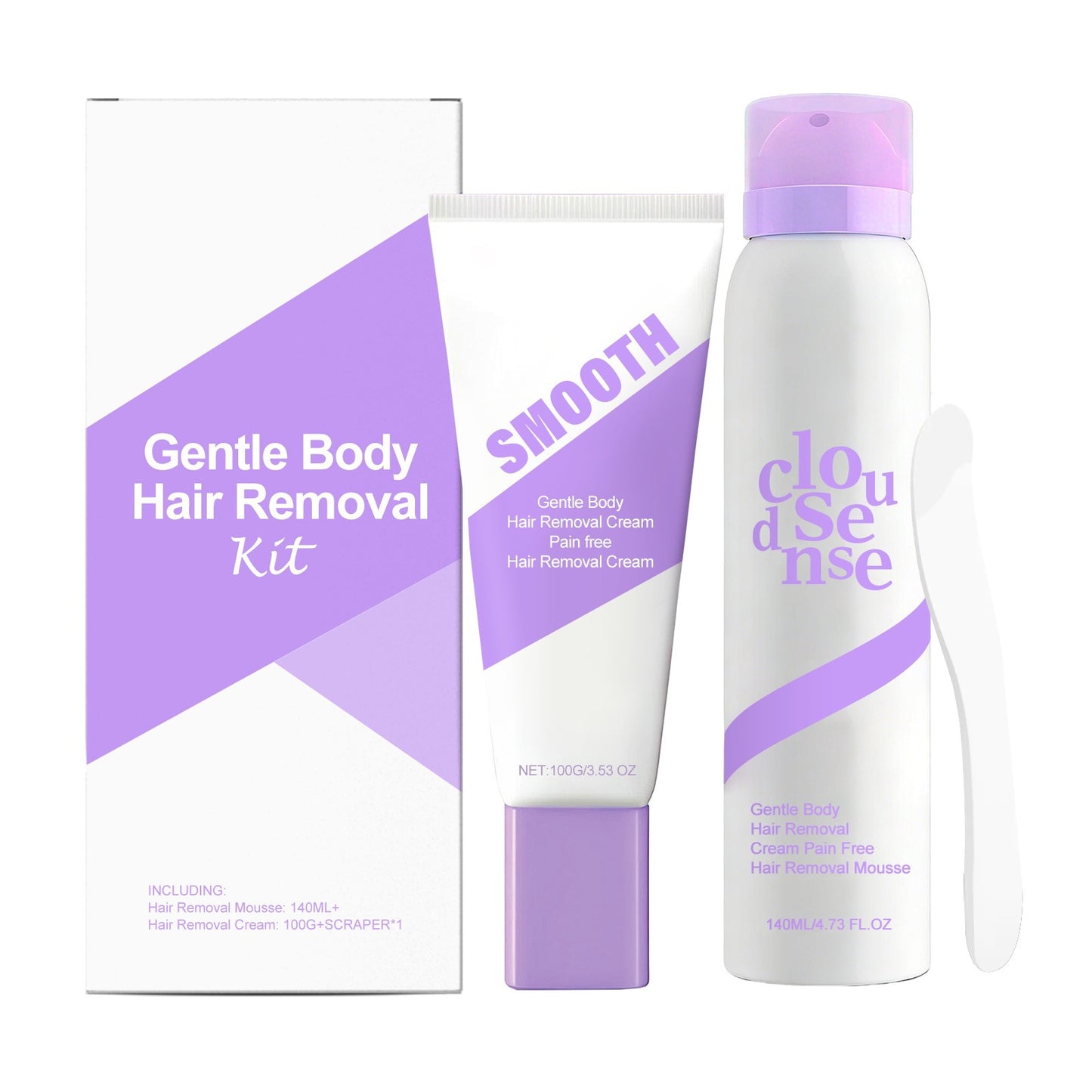 Gentle Hair Removal Cream & Mousse Kit – Smooth Skin