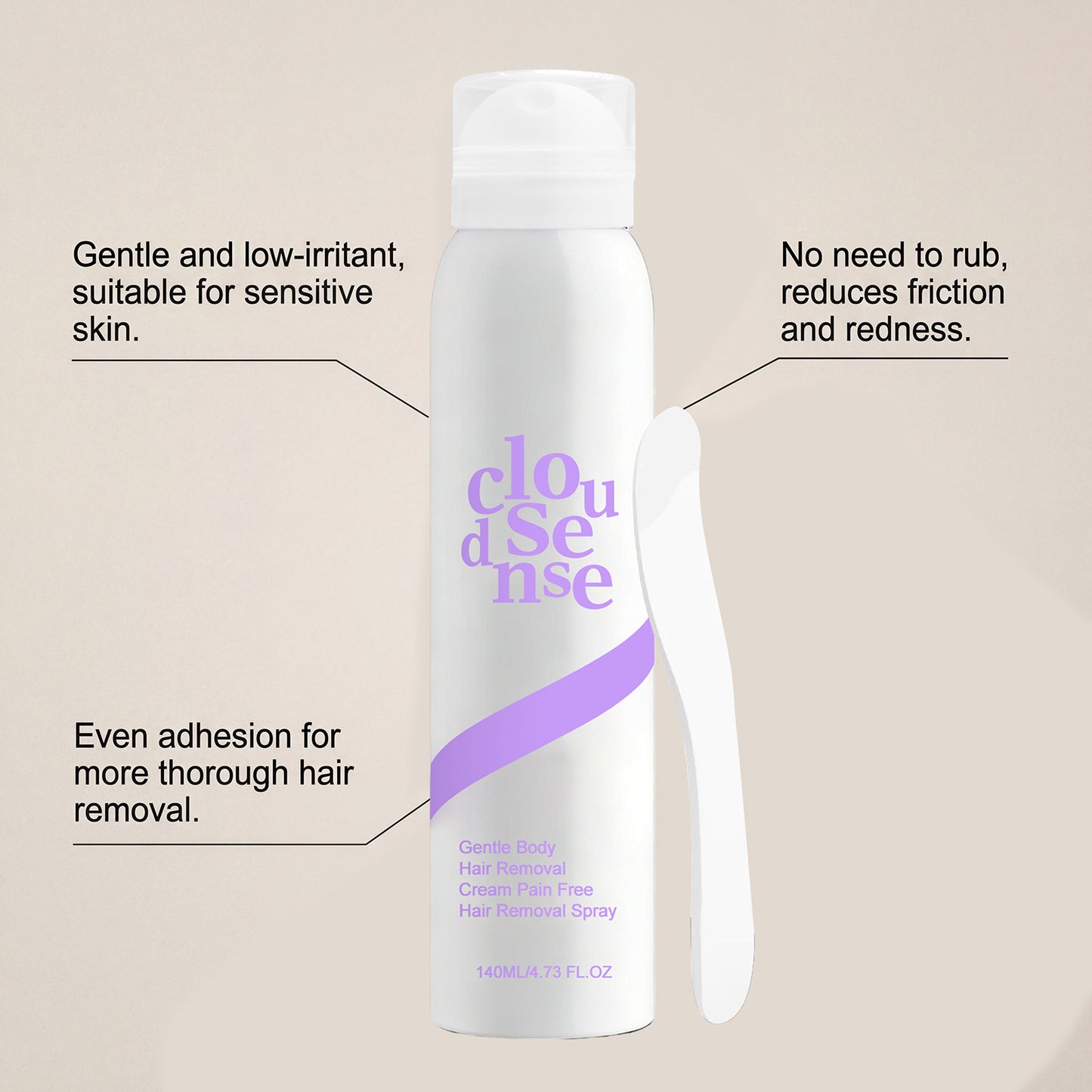 Gentle Hair Removal Spray – Full-Body Care Set